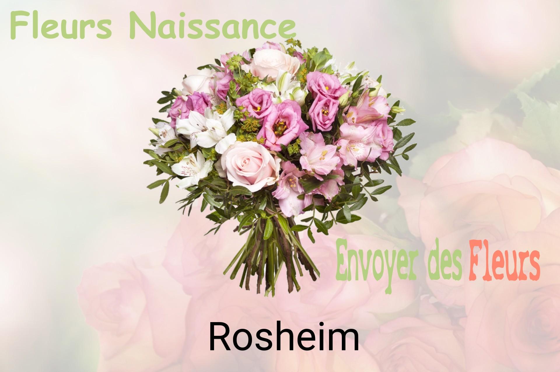 Bouquet de fleurs de naissance livré à Rosheim