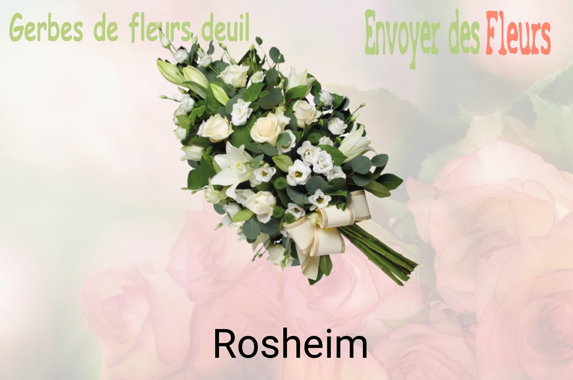 Gerbe de fleurs de deuil livrée à Rosheim